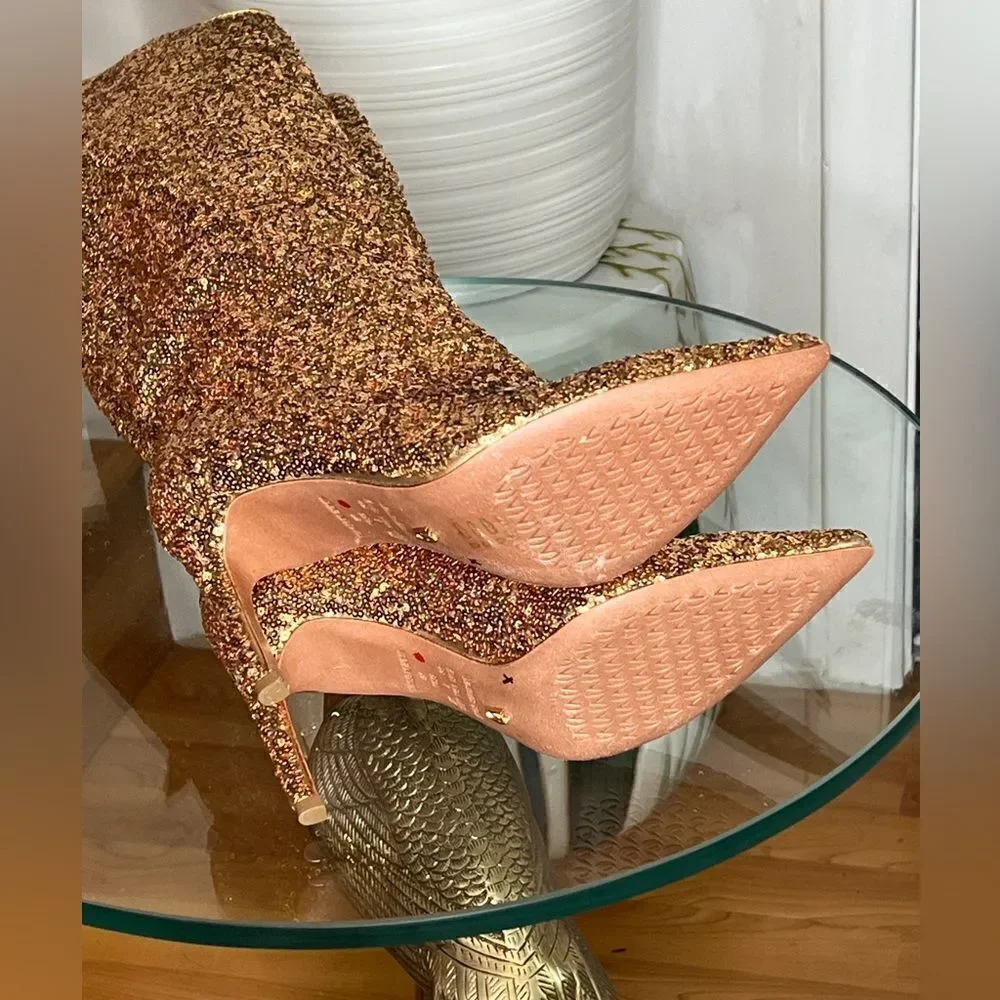 Free People Vicenza After Midnight Sequin Boots
